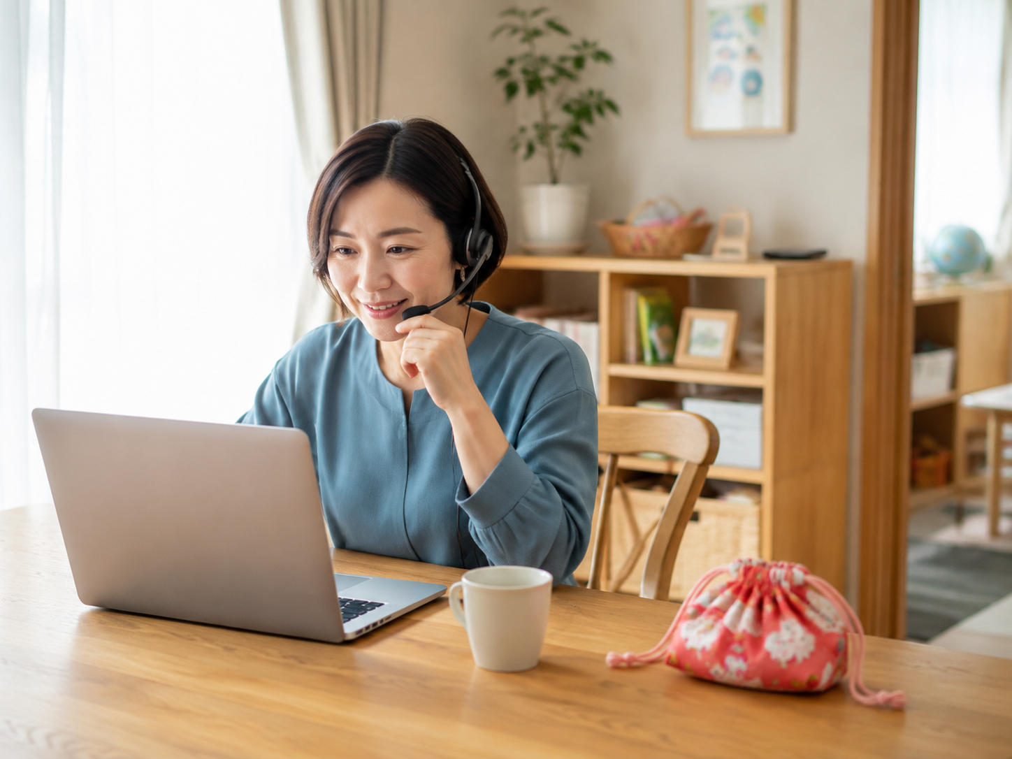 自宅でライフスタイルに合わせて働く個別サポートの先生