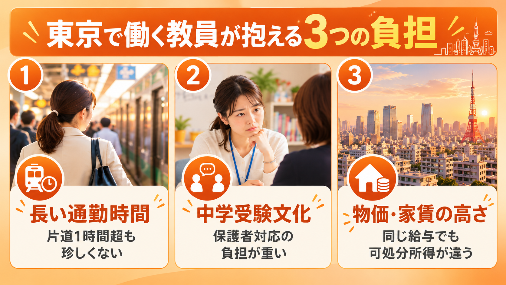 東京都の教員が抱える負担