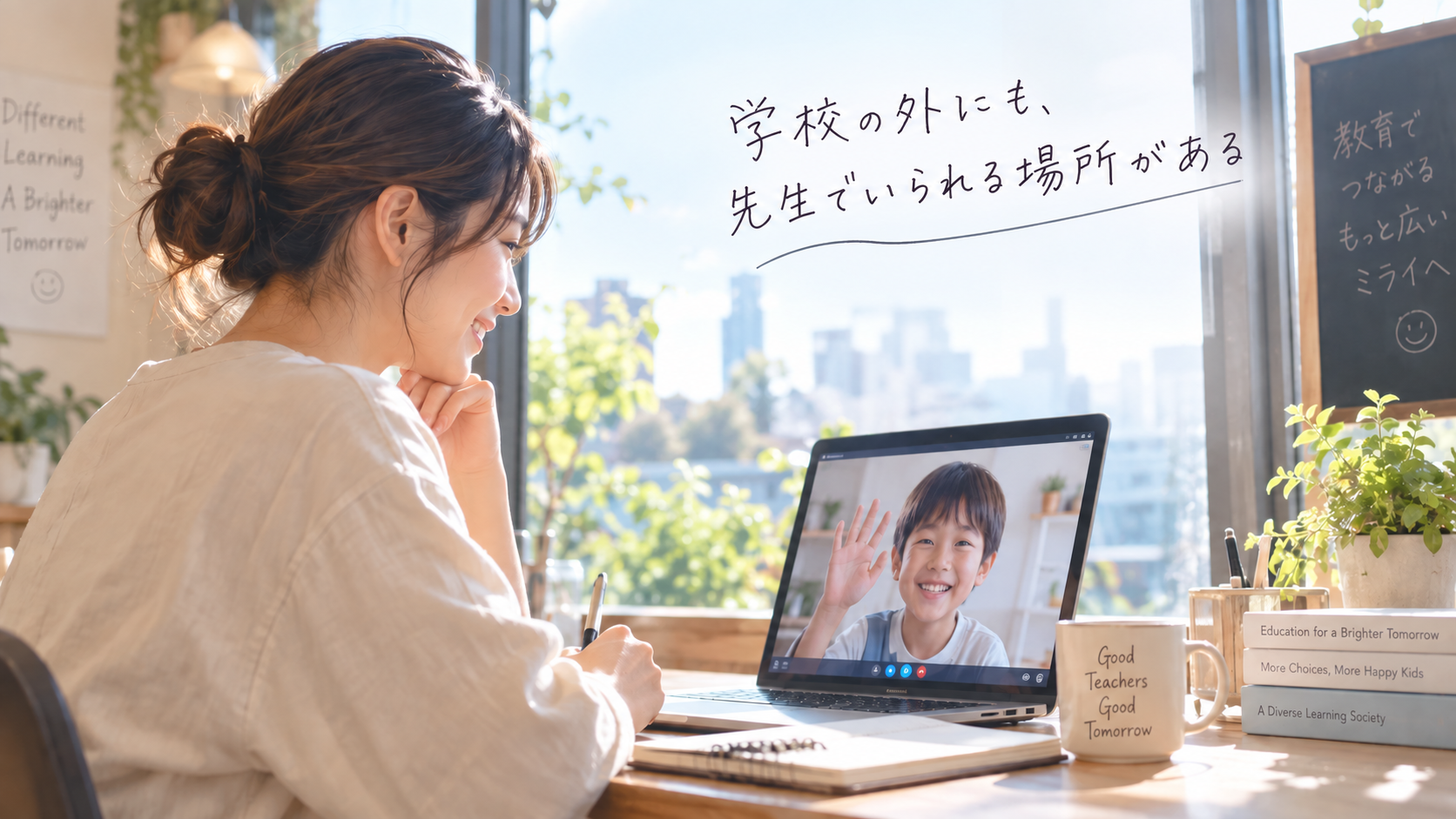 学校の外でも、先生でいられる