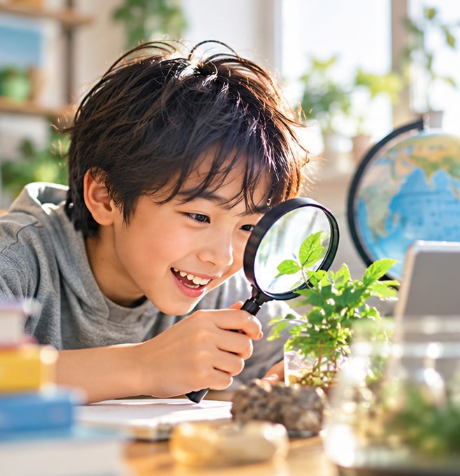学びを好きになる：オンライン授業の様子