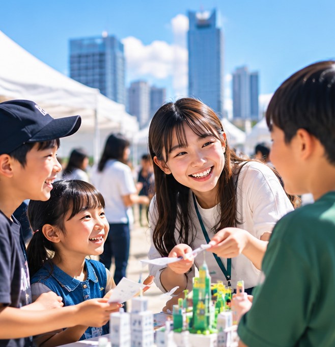 社会を好きになる：企業と取り組むプロジェクトの様子