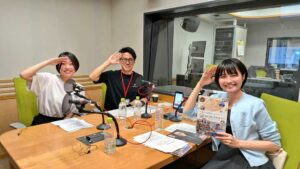 文化放送「田中れいかのレコメン！リアルボイス」に出演するNIJINアカデミー生徒と星野達郎